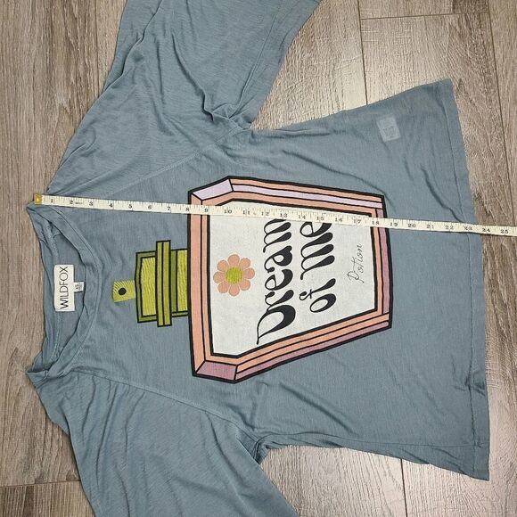 𝅺Wildfox Dream of Me 3/4 Sleeve Oversize T-Shirt XS - Picture 13 of 16